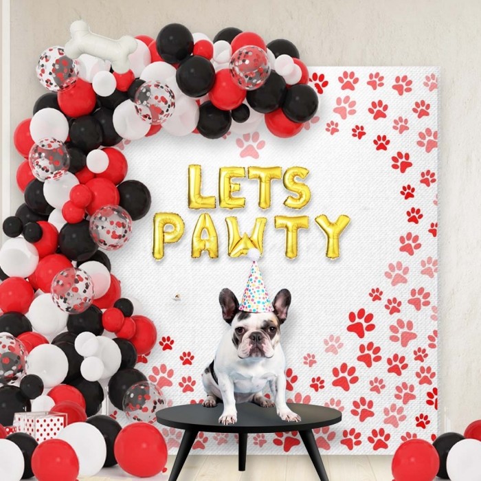 decorations Lets Pawty Theme Pet Balloon Decoration